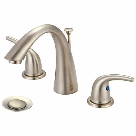 KD ETAGERE Two Handle Lavatory Widespread Faucet - Brushed Nickel KD3139606